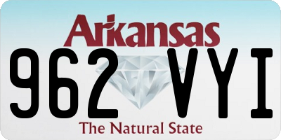 AR license plate 962VYI