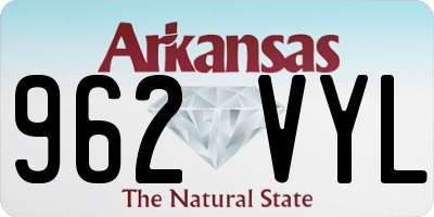 AR license plate 962VYL