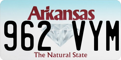 AR license plate 962VYM