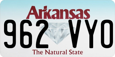 AR license plate 962VYO