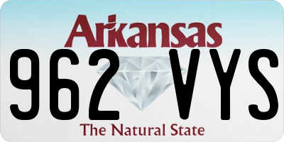 AR license plate 962VYS