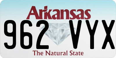 AR license plate 962VYX