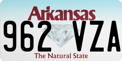 AR license plate 962VZA