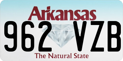 AR license plate 962VZB