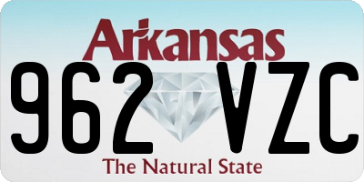 AR license plate 962VZC