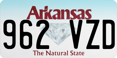 AR license plate 962VZD