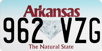 AR license plate 962VZG