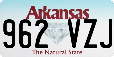 AR license plate 962VZJ