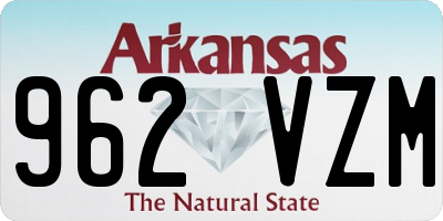 AR license plate 962VZM