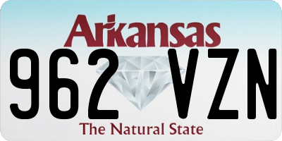 AR license plate 962VZN