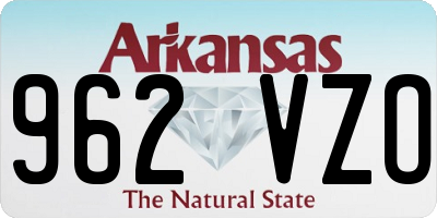 AR license plate 962VZO