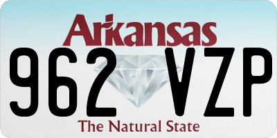 AR license plate 962VZP