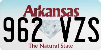 AR license plate 962VZS