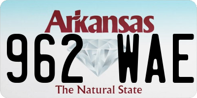 AR license plate 962WAE