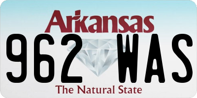 AR license plate 962WAS