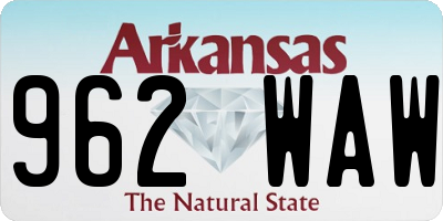 AR license plate 962WAW