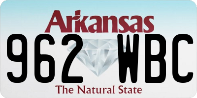 AR license plate 962WBC