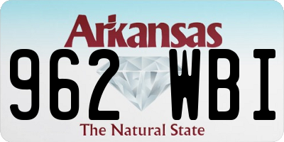 AR license plate 962WBI