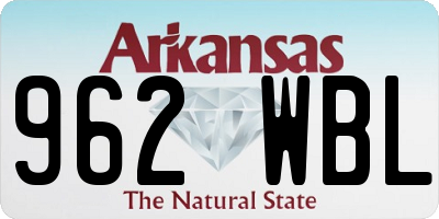 AR license plate 962WBL