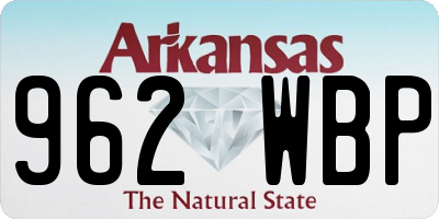 AR license plate 962WBP