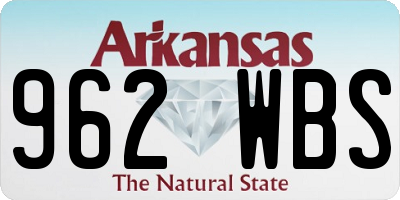 AR license plate 962WBS