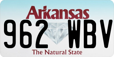 AR license plate 962WBV