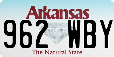 AR license plate 962WBY