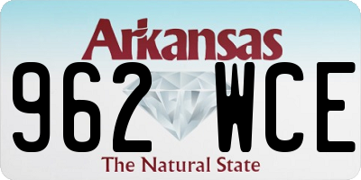 AR license plate 962WCE