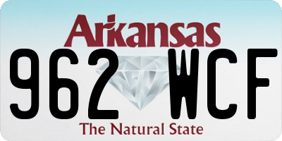 AR license plate 962WCF