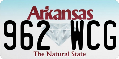 AR license plate 962WCG