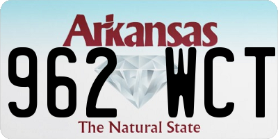 AR license plate 962WCT