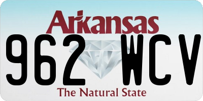 AR license plate 962WCV