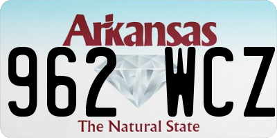 AR license plate 962WCZ