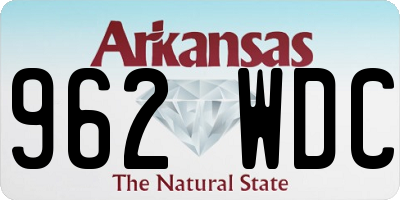 AR license plate 962WDC