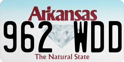 AR license plate 962WDD