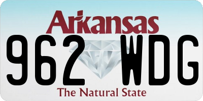 AR license plate 962WDG