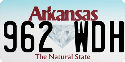 AR license plate 962WDH