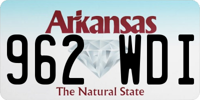 AR license plate 962WDI