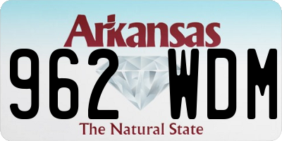 AR license plate 962WDM