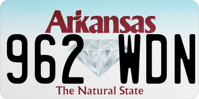 AR license plate 962WDN