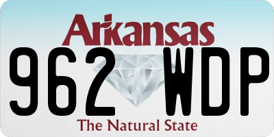 AR license plate 962WDP