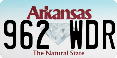 AR license plate 962WDR