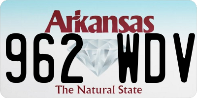 AR license plate 962WDV