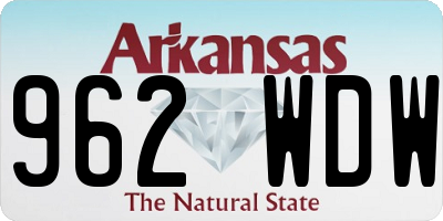 AR license plate 962WDW