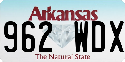 AR license plate 962WDX