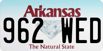 AR license plate 962WED