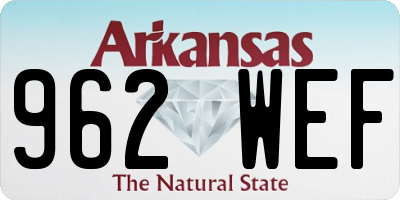AR license plate 962WEF