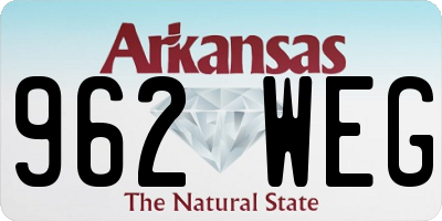 AR license plate 962WEG