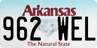 AR license plate 962WEL