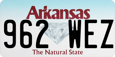 AR license plate 962WEZ